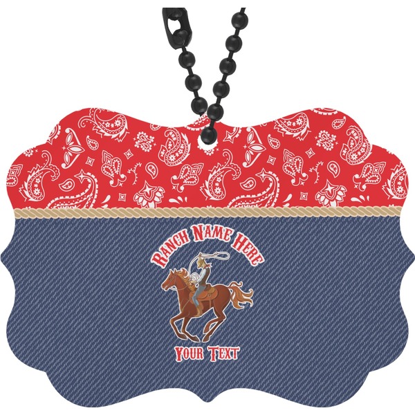 Custom Western Ranch Rear View Mirror Decor (Personalized)