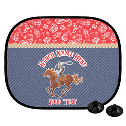 Western Ranch Car Side Window Sun Shade (Personalized)