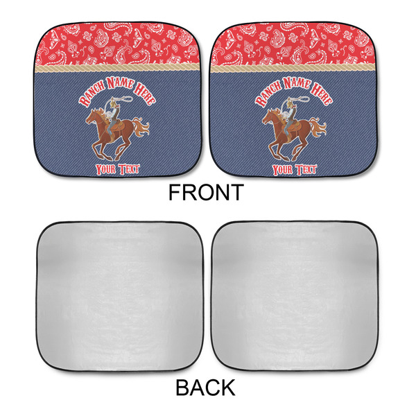 Western Ranch Car Sun Shades - APPROVAL