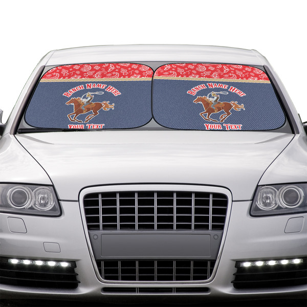 Western Ranch Car Sun Shades - IN CONTEXT