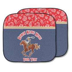 Western Ranch Car Sun Shade - Two Piece (Personalized)