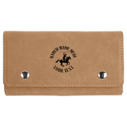 Western Ranch Cards & Dice Set - Light Brown (Personalized)