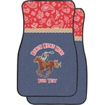 Western Ranch Car Floor Mats (Front Seat) (Personalized)