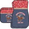 Western Ranch Car Floor Mats Set - 2 Front & 2 Back (Personalized)