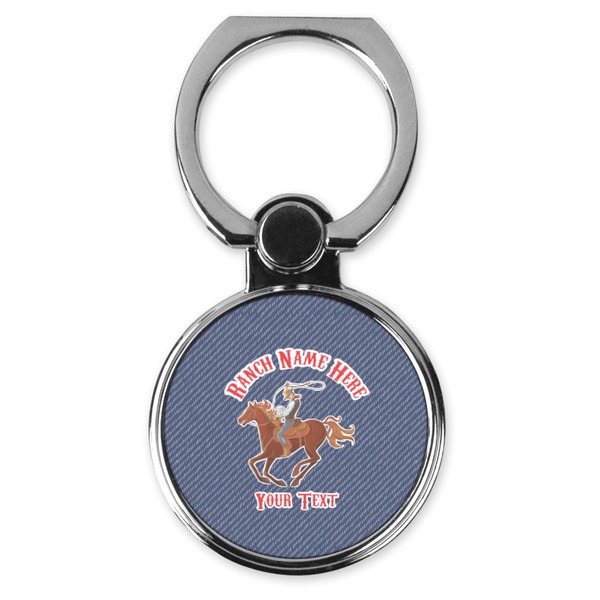 Custom Western Ranch Cell Phone Ring Stand & Holder (Personalized)