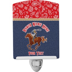 Western Ranch Ceramic Night Light (Personalized)