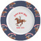 Western Ranch Ceramic Plate w/Rim