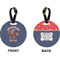 Western Ranch Circle Luggage Tag (Front + Back)