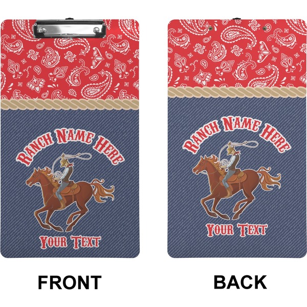 Western Ranch Clipboard (Legal) (Front + Back)