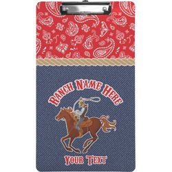 Western Ranch Clipboard (Legal Size) (Personalized)