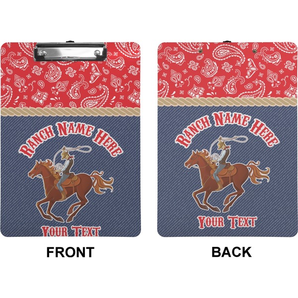 Western Ranch Clipboard (Letter) (Front + Back)