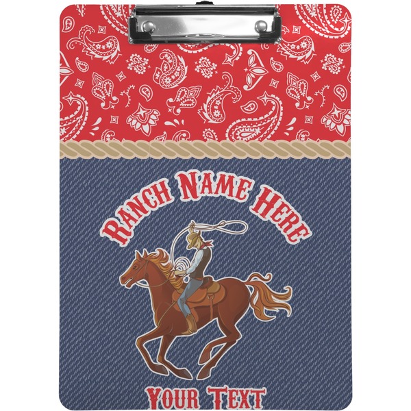 Custom Western Ranch Clipboard (Personalized)