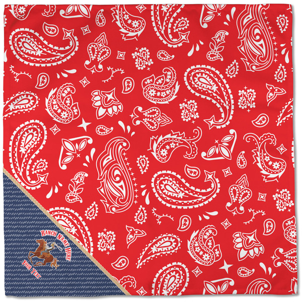 Western Ranch Cloth Napkins - Personalized Dinner (Full Open)