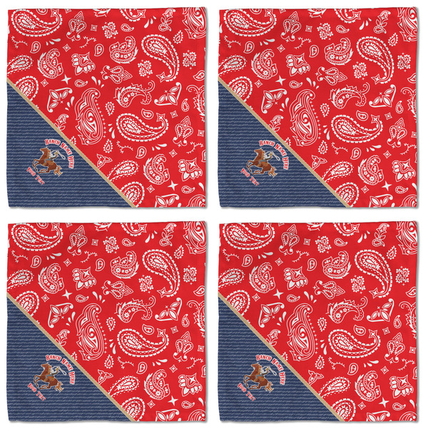 Western Ranch Cloth Napkins - Personalized Lunch (APPROVAL) Set of 4