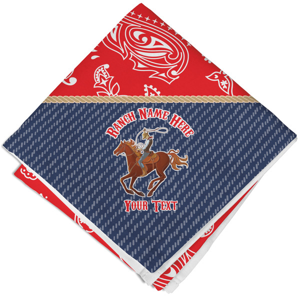 Custom Western Ranch Cloth Napkin w/ Name or Text