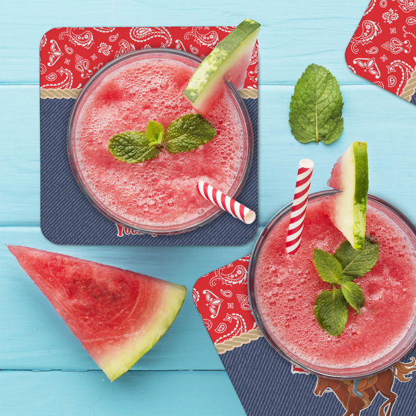 Western Ranch Coaster Set - LIFESTYLE