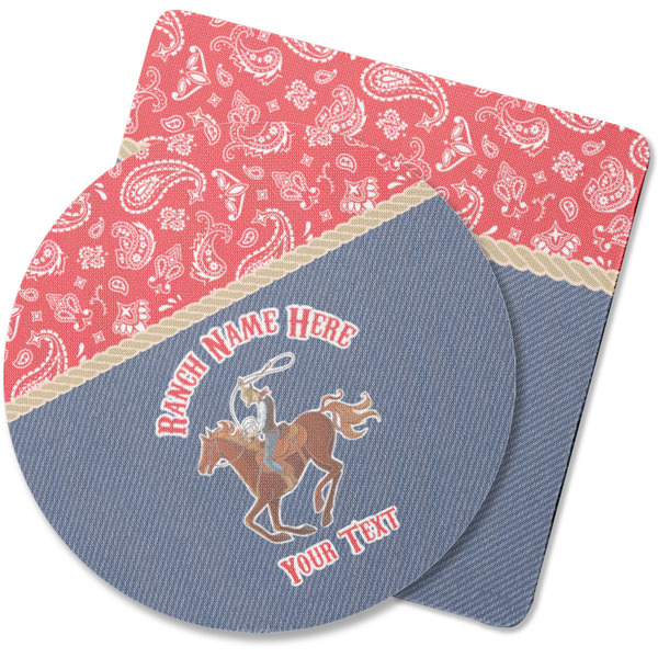 Custom Western Ranch Rubber Backed Coaster (Personalized)