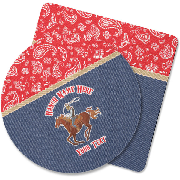 Custom Western Ranch Rubber Backed Coaster (Personalized)