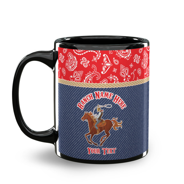 Western Ranch Coffee Mug - 11 oz - Black