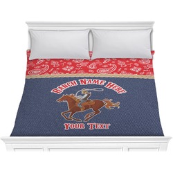 Western Ranch Comforter - King (Personalized)
