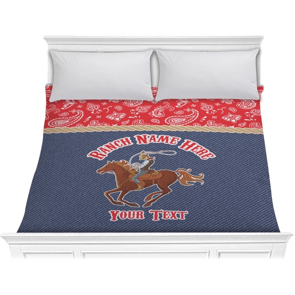 Custom Western Ranch Comforter - King (Personalized)