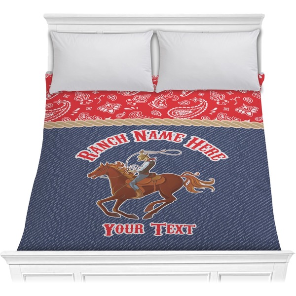 Custom Western Ranch Comforter - Full / Queen (Personalized)