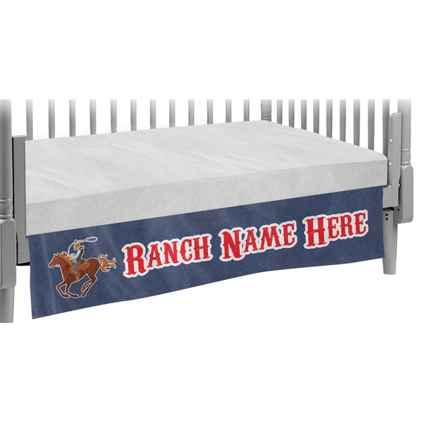 Custom Western Ranch Crib Skirt (Personalized)