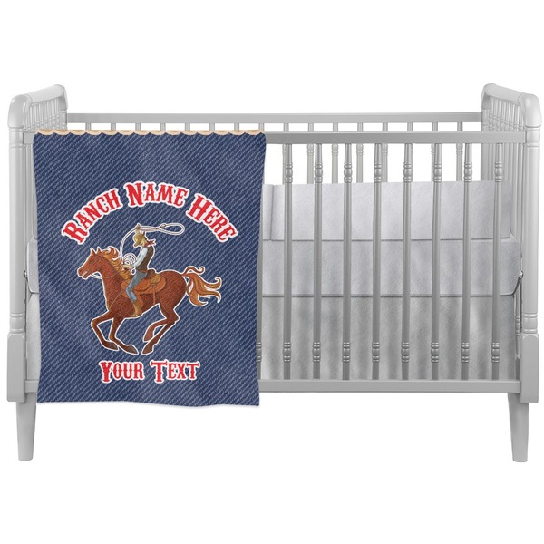 Custom Western Ranch Crib Comforter / Quilt (Personalized)