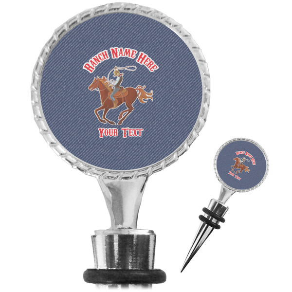 Custom Western Ranch Wine Bottle Stopper (Personalized)