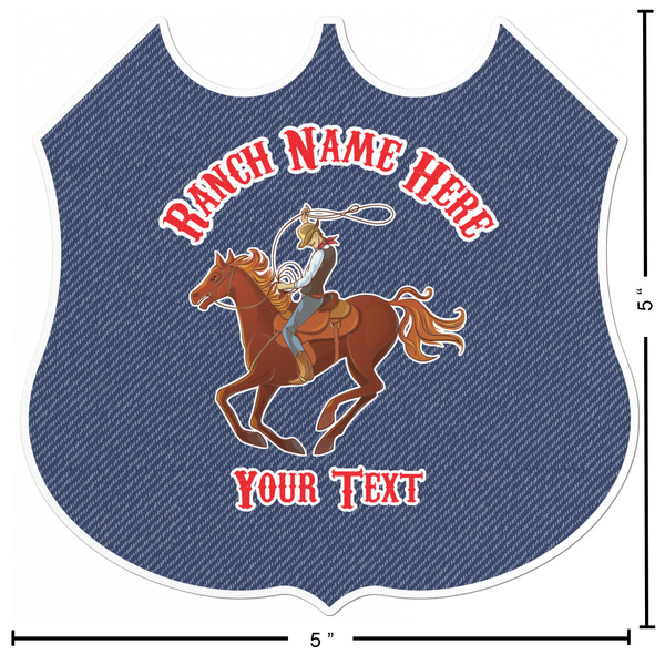 Western Ranch Custom Shape Iron On Patches - L - APPROVAL