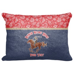 Western Ranch Decorative Baby Pillowcase - 16"x12" (Personalized)