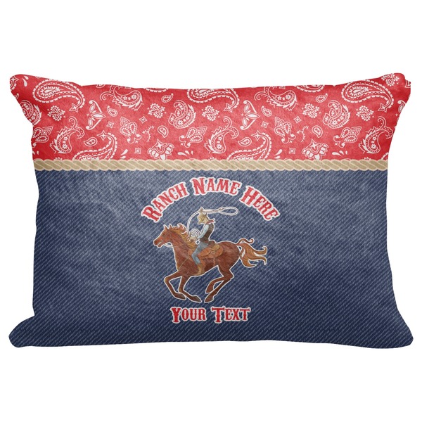 Custom Western Ranch Decorative Baby Pillowcase - 16"x12" (Personalized)