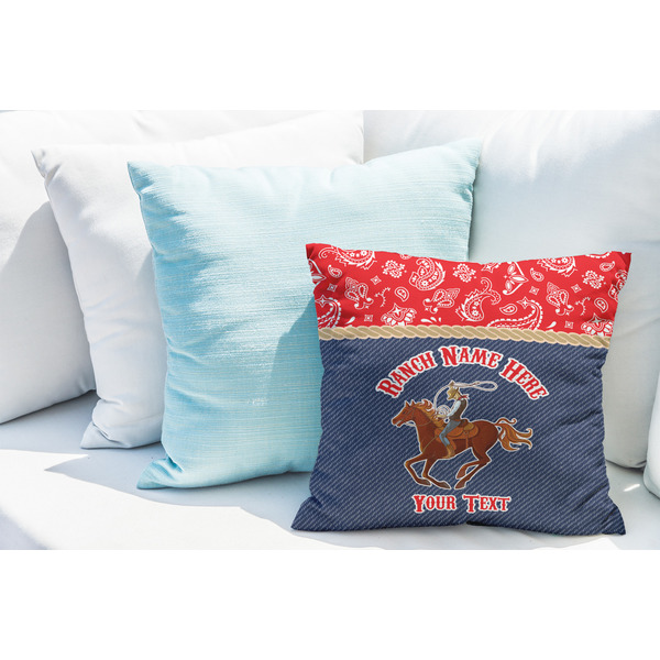 Western Ranch Decorative Pillow Case - LIFESTYLE 2