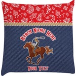 Western Ranch Decorative Pillow Case (Personalized)