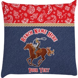 Western Ranch Decorative Pillow Case (Personalized)