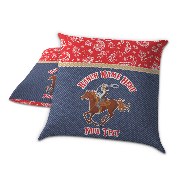 Western Ranch Decorative Pillow Case - TWO