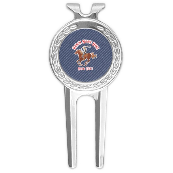 Custom Western Ranch Golf Divot Tool & Ball Marker (Personalized)