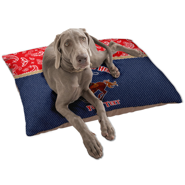Western Ranch Dog Bed - Large LIFESTYLE