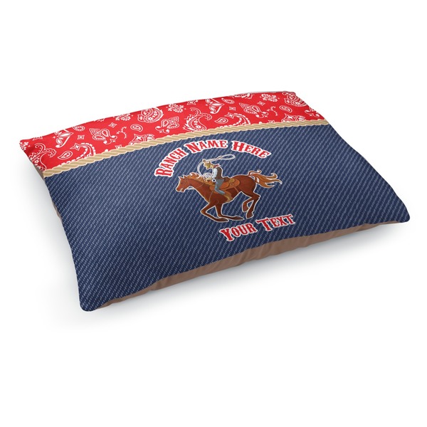 Custom Western Ranch Dog Bed - Medium w/ Name or Text