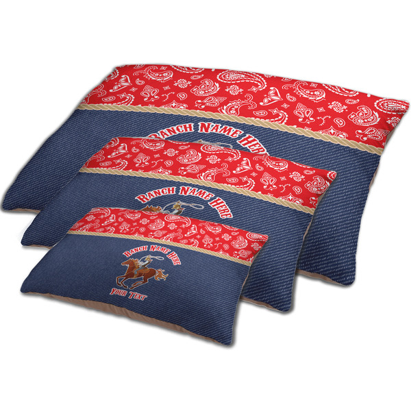 Western Ranch Dog Beds - MAIN (sm, med, lrg)