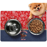 Western Ranch Dog Food Mat - Small w/ Name or Text