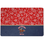 Western Ranch Dog Food Mat w/ Name or Text