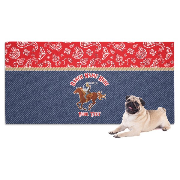 Custom Western Ranch Dog Towel (Personalized)
