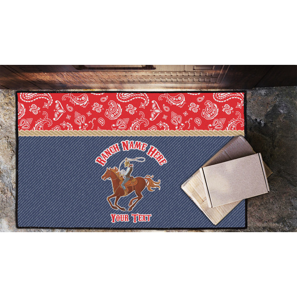 Western Ranch Door Mat - LIFESTYLE (Lrg)