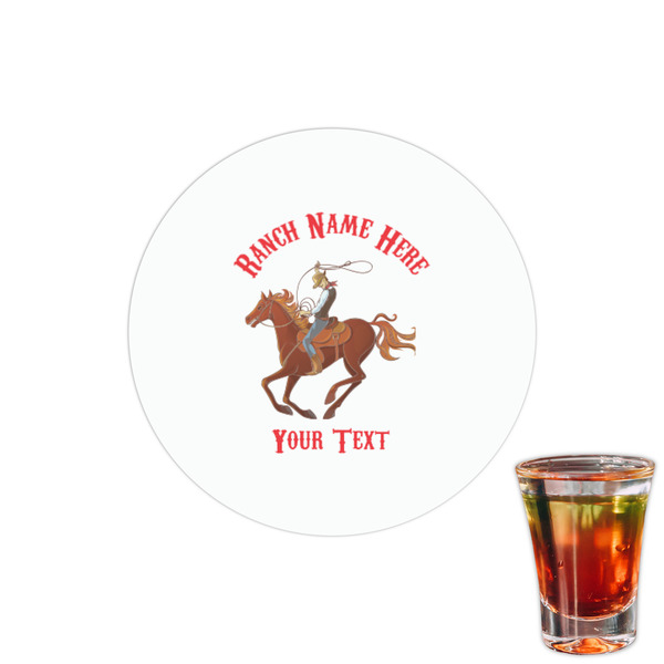 Custom Western Ranch Printed Drink Topper - 1.5" (Personalized)