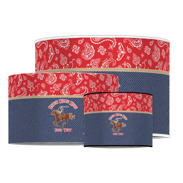 Western Ranch Drum Lampshades - MAIN