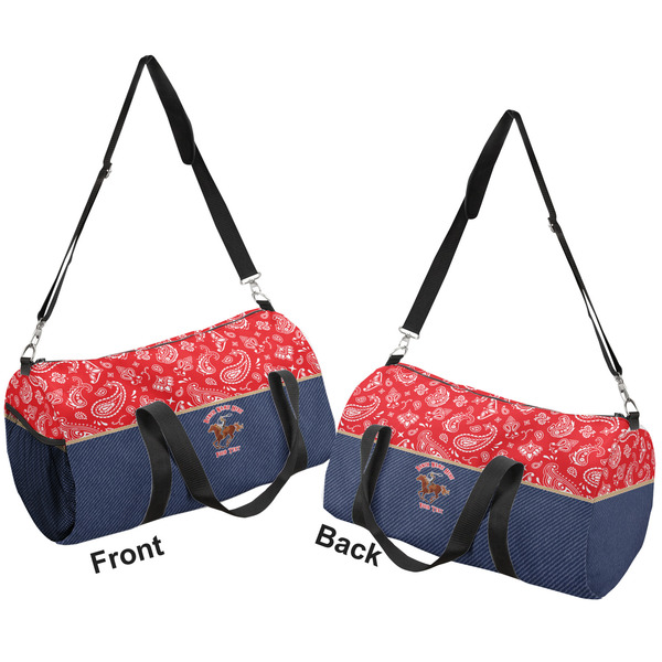 Western Ranch Duffle bag small front and back sides