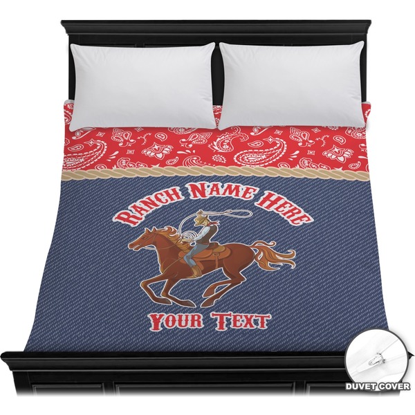 Custom Western Ranch Duvet Cover - Full / Queen (Personalized)