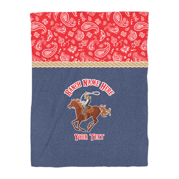 Western Ranch Duvet Cover - Twin - Front