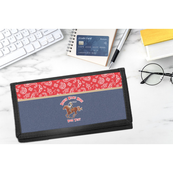 Western Ranch DyeTrans Checkbook Cover - LIFESTYLE